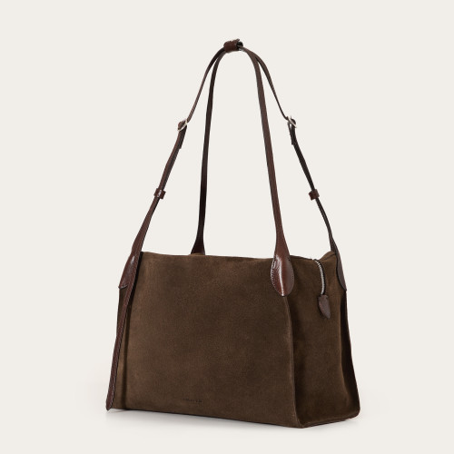 Tamara Bag L, brown velvet | Balagan Studio
