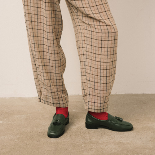 Marcella Loafers, dark green | Balagan Studio