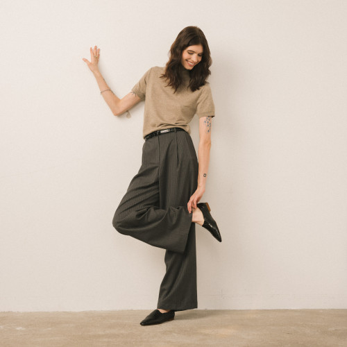 Andree Flats, black alligator pattern | Balagan Studio