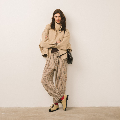 Marianne Bag M, brown croco | Balagan Studio