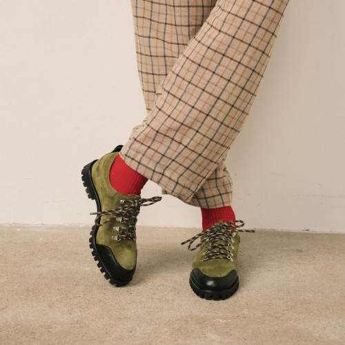 Dolomiti Flats, olive velvet | Balagan Studio
