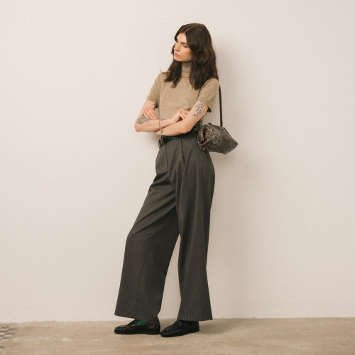Hug Bag M, brown python pattern | Balagan Studio