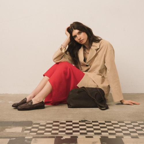 Claudia mokasyny, ciemny brąz | Balagan Studio