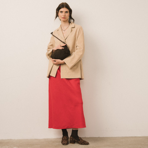 Rofe Bag M, brown velvet | Balagan Studio