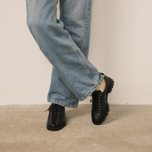 Riff Flats, black alligator pattern | Balagan Studio