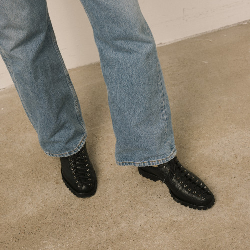 Riff Flats, black alligator pattern | Balagan Studio