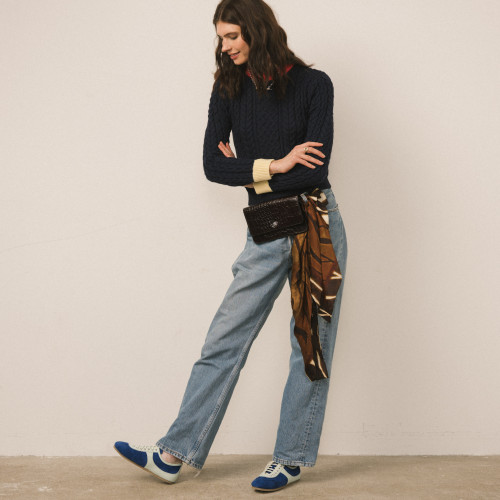 Tasca bag, brown croco | Balagan Studio