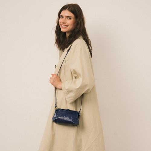Rofe Bag S, navy gloss | Balagan Studio