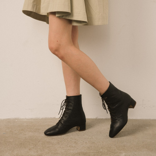 Victoria Boots, brown python pattern | Balagan Studio