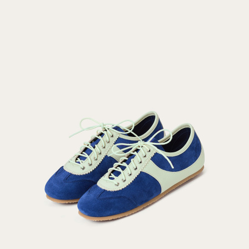 Milano sneakersy, chabrowy welur | Balagan Studio