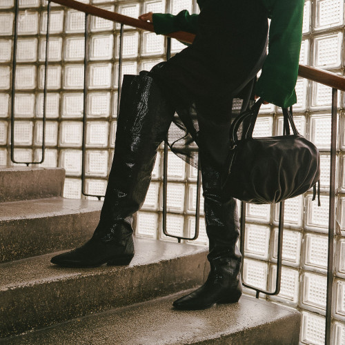 Columbus kozaki, czarny | Balagan Studio