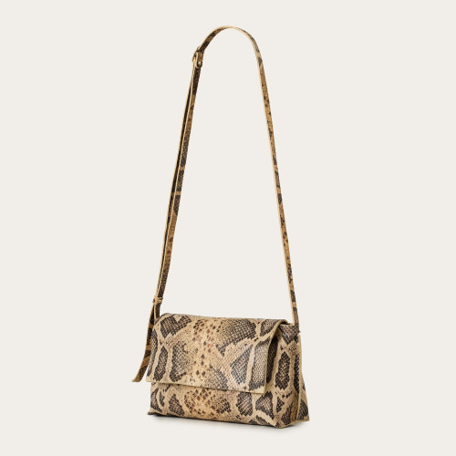 Ashley Bag S, beige python pattern | Balagan Studio