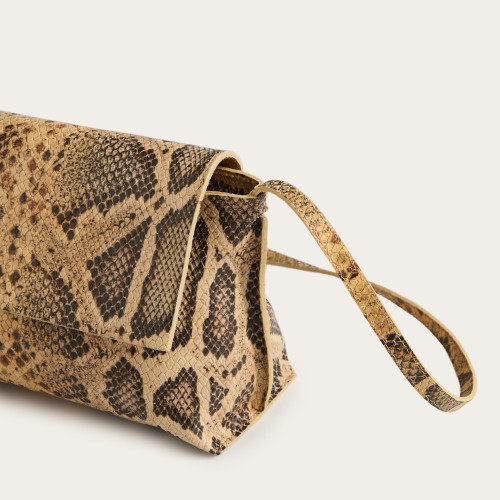 Ashley Bag S, beige python pattern | Balagan Studio