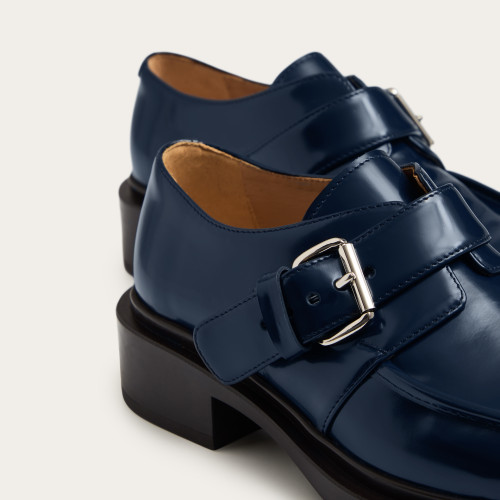 Dorian Flats, navy gloss | Balagan Studio