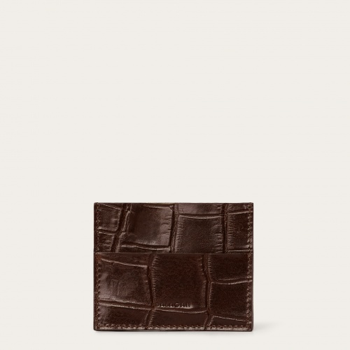 Card Holder, brown croce | Balagan Studio
