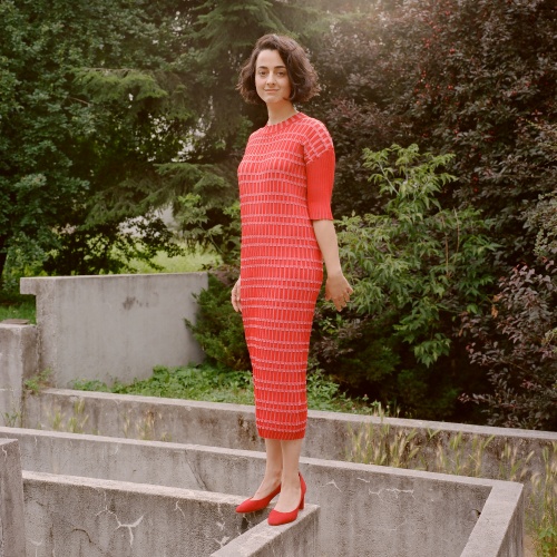 Migdal High Heels, red suede | Balagan Studio