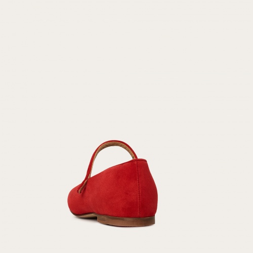Pass baleriny, czerwony zamsz OUTLET | Balagan Studio