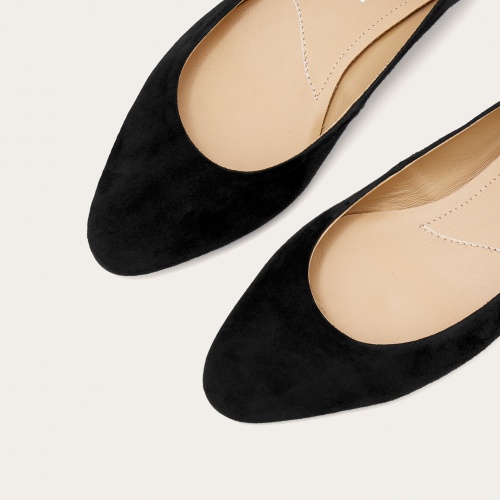 Mishor Ballerina, black suede | Balagan Studio