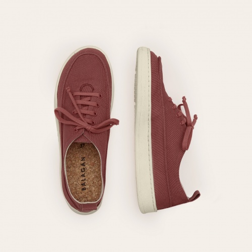 Eretz sneakersy VEGAN BIO, marsala | Balagan Studio