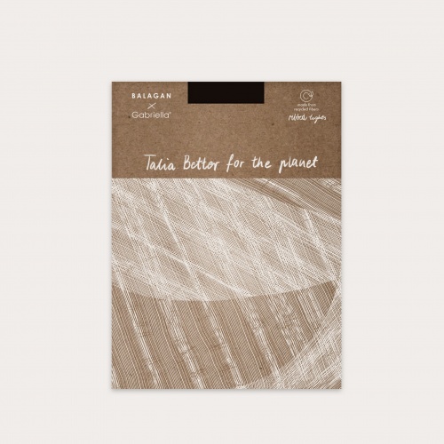 Talia Tights 100 den, ribbed nero | Balagan Studio