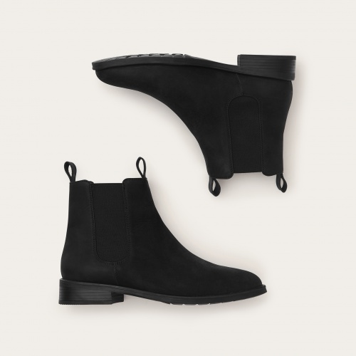Negew Chelsea Boots, waxed black OUTLET | Balagan Studio